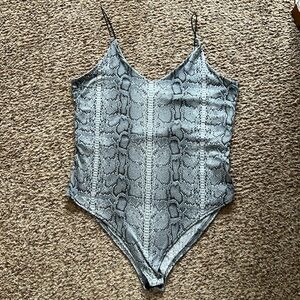 Snakeskin bodysuit